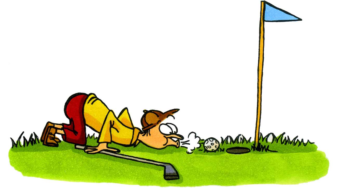 golfing...